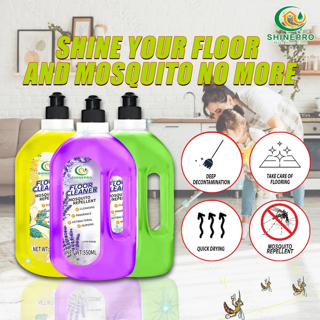 Shinepro Floor Cleaner with Mosquito Repellent, Remove Stain, Mosquito Free, Bright Floor