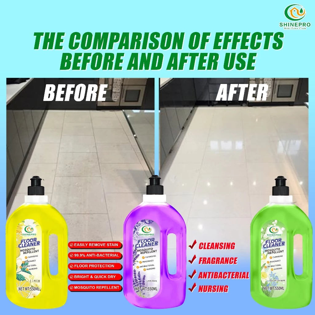 Shinepro Floor Cleaner with Mosquito Repellent, Remove Stain, Mosquito Free, Bright Floor