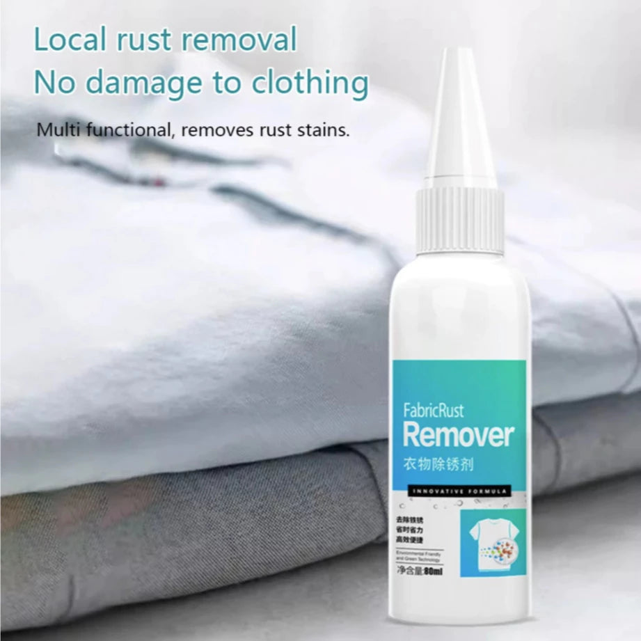 Fabric Rust Remover For Clothes Rust Stain Remover For Clothes Cleaner Drop Clothing Cleaning 80ml