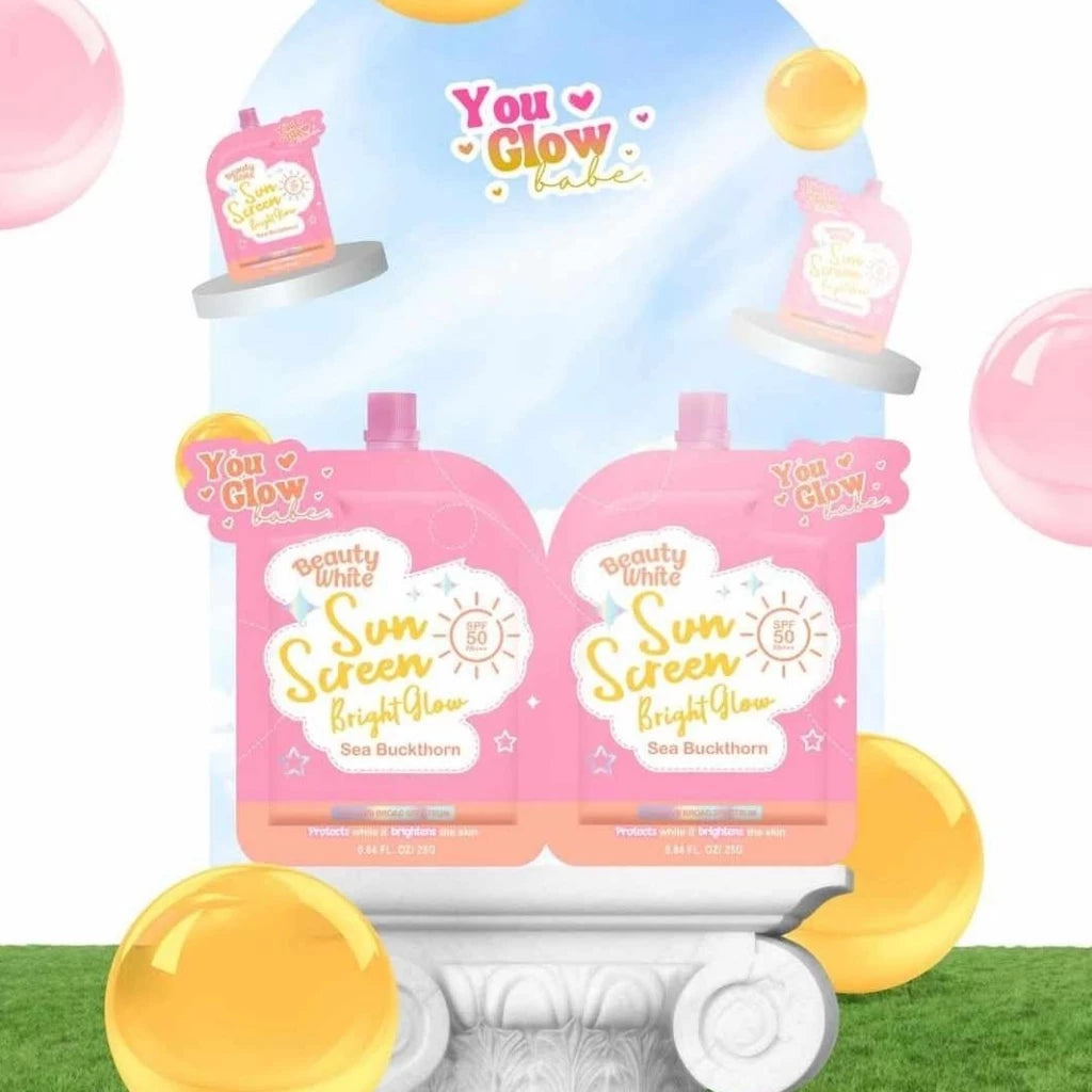 YOU GLOW BABE Beauty White Sunscreen Bright Glow Sea Buckthorn SPF 50 PA++++ Brightening Sun Protect