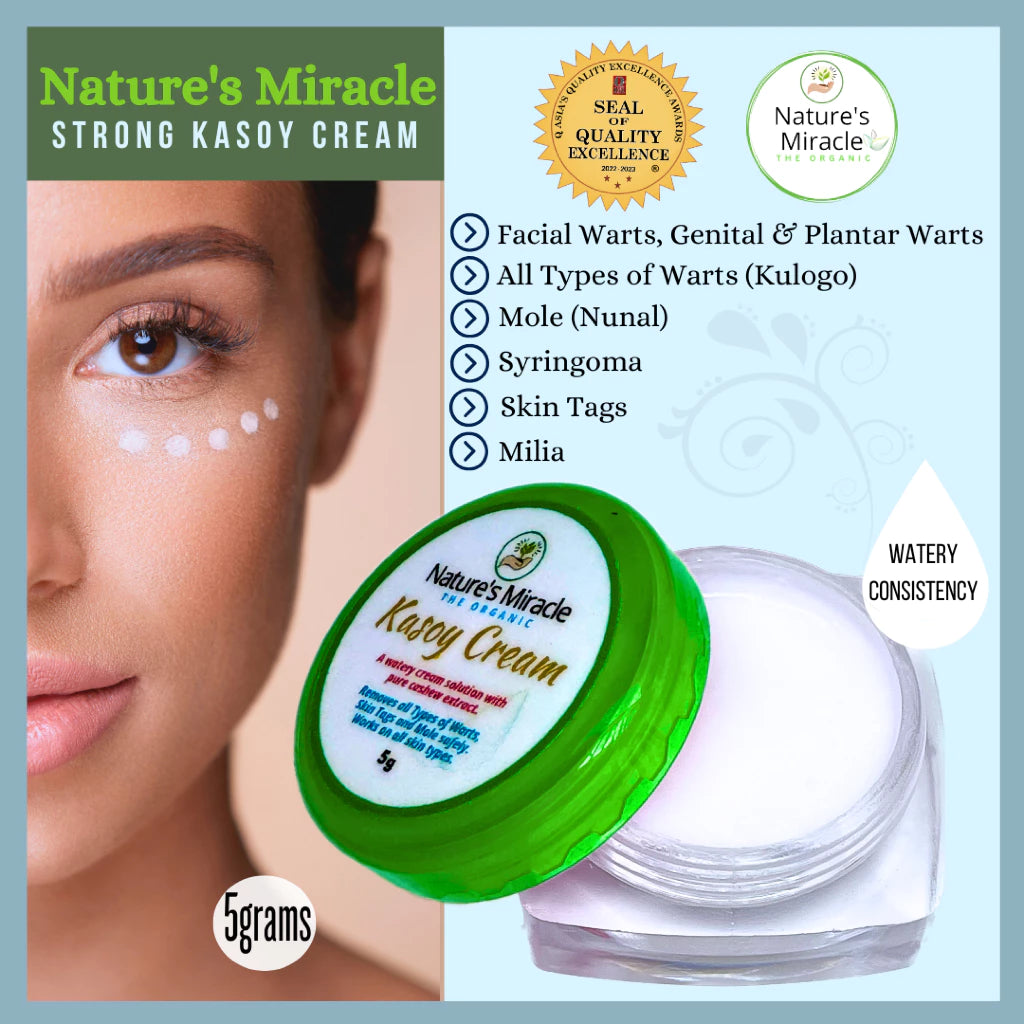 Natures Miracle Original. Watery Strong Kasoy Cream for Millia Syringoma Mole