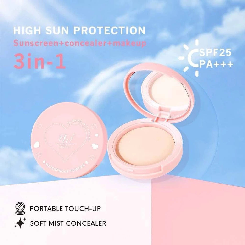DW PINK FACE POWDER WITH SPF25 PA+++ WATERPROOF LONG LASTING OIL CONTROL POWDER