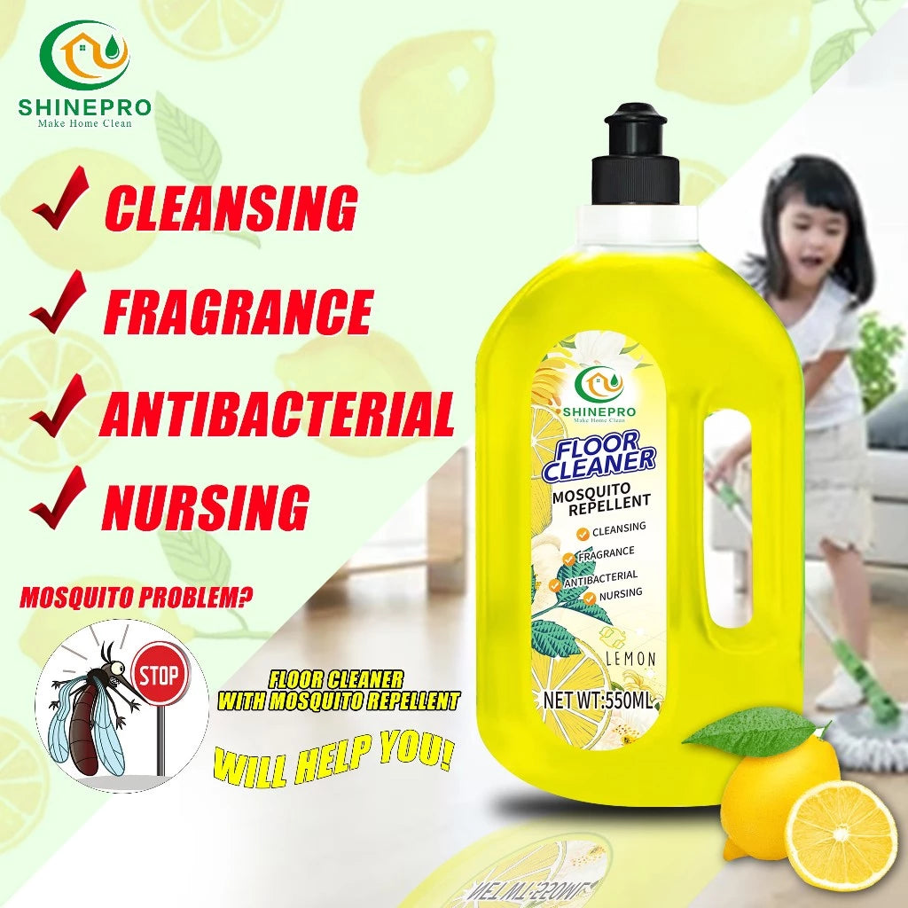 Shinepro Floor Cleaner with Mosquito Repellent, Remove Stain, Mosquito Free, Bright Floor