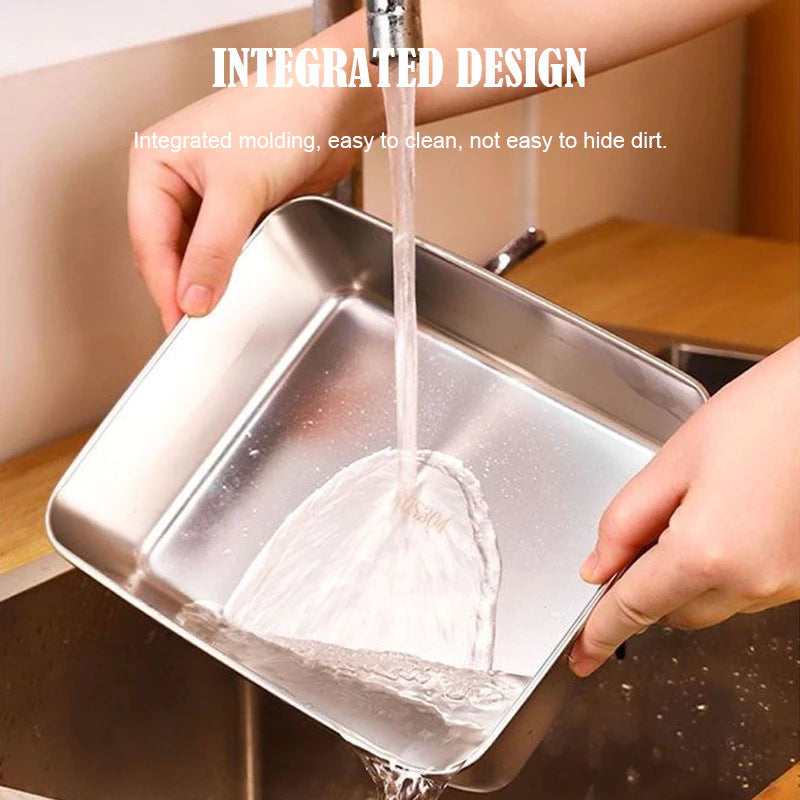 (5PCS) Stainless steel box Food Tray Fresh Keeping Box Food Container With Cover Food Storage organizer