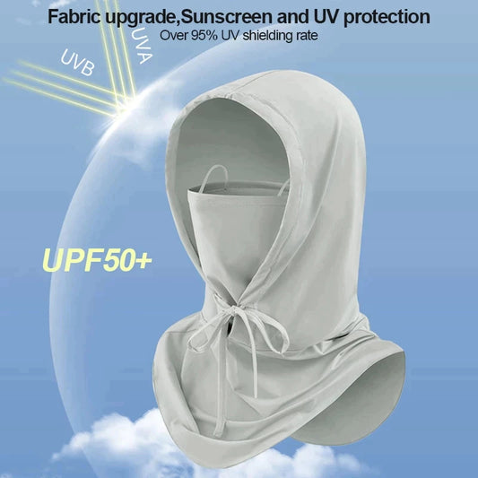 UV Resistant Sunscreen hat Full Face Neck Cover Men/Women Fit cycling,sports
