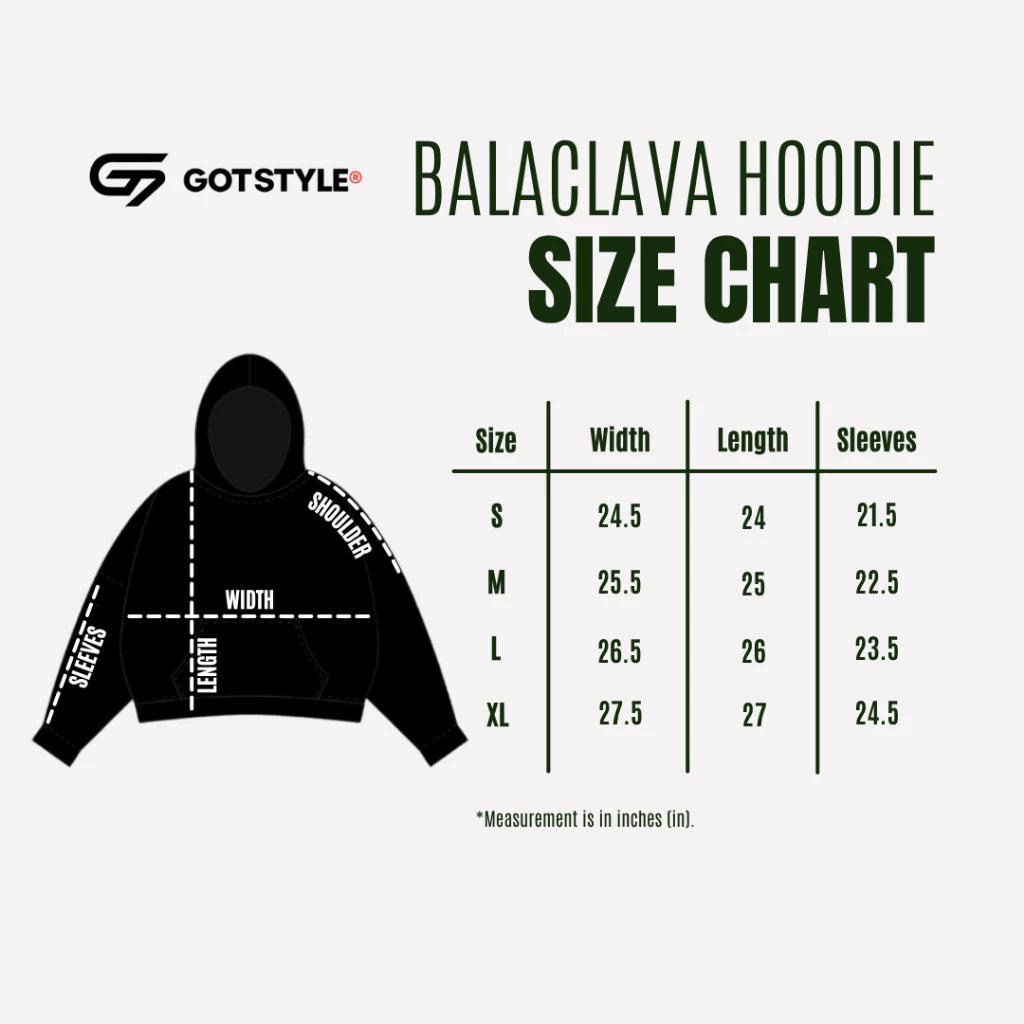 𝗚𝗢𝗧 𝗦𝗧𝗬𝗟𝗘 | Double Zip Balaclava Hoodie