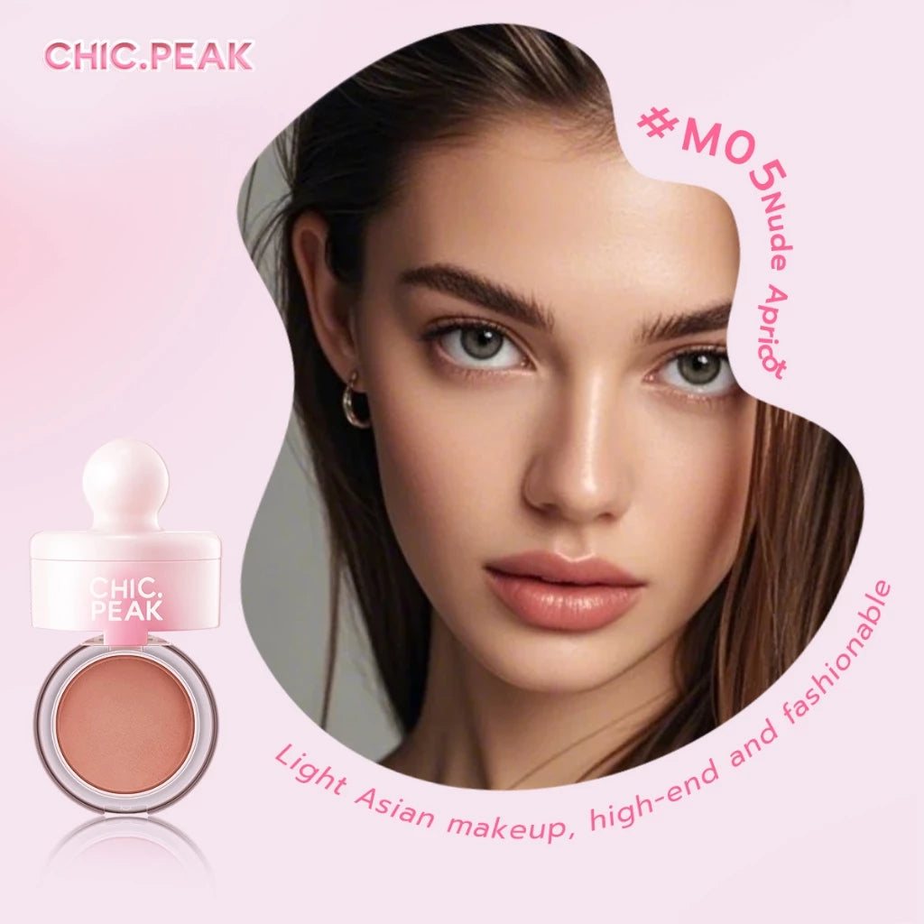 CHIC.PEAK Make up Blush Mud Airy Matte Long Lasting Waterproof Cream Blush Natural Korean Glow