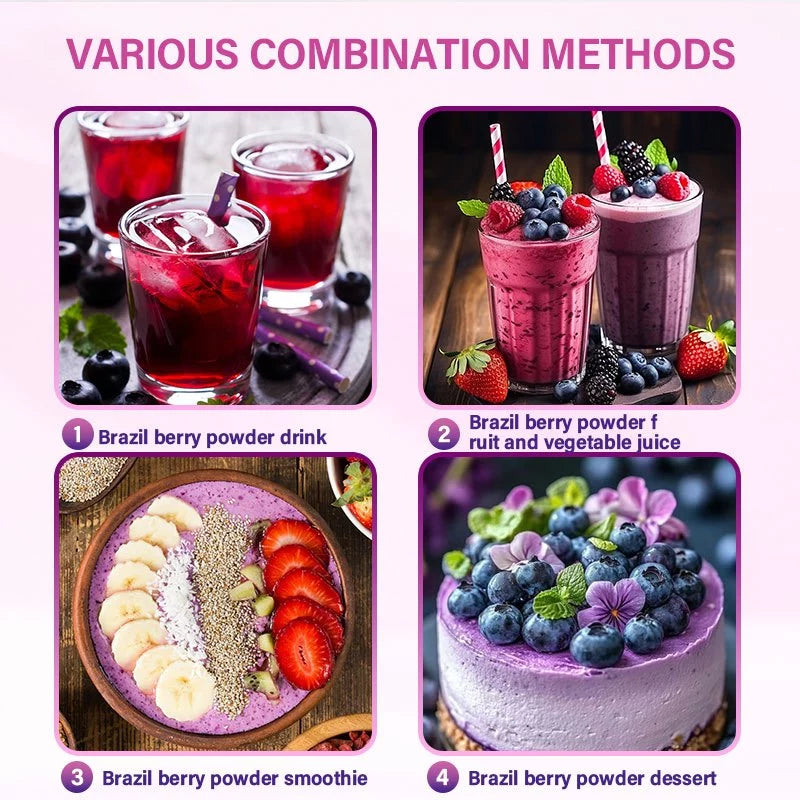 Legit Organic Acai Berry Powder,Beauty Drink,Superfood,Smoothie,Juice,FDA