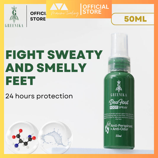 Maximo Trading Greenika DeoFoot Foot Spray Anti Odor Foot Spray Antiperspirant Anti Sweat