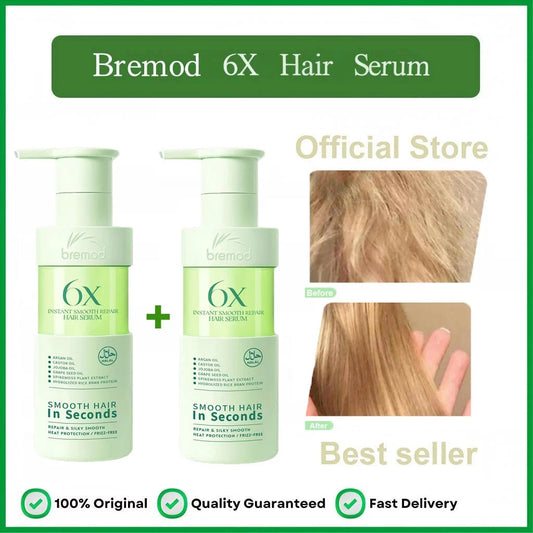 Bremod 6X Hair Serum Instant Smooth Repair Anti Frizz Shine Oil Control Nourishing Hair Essence