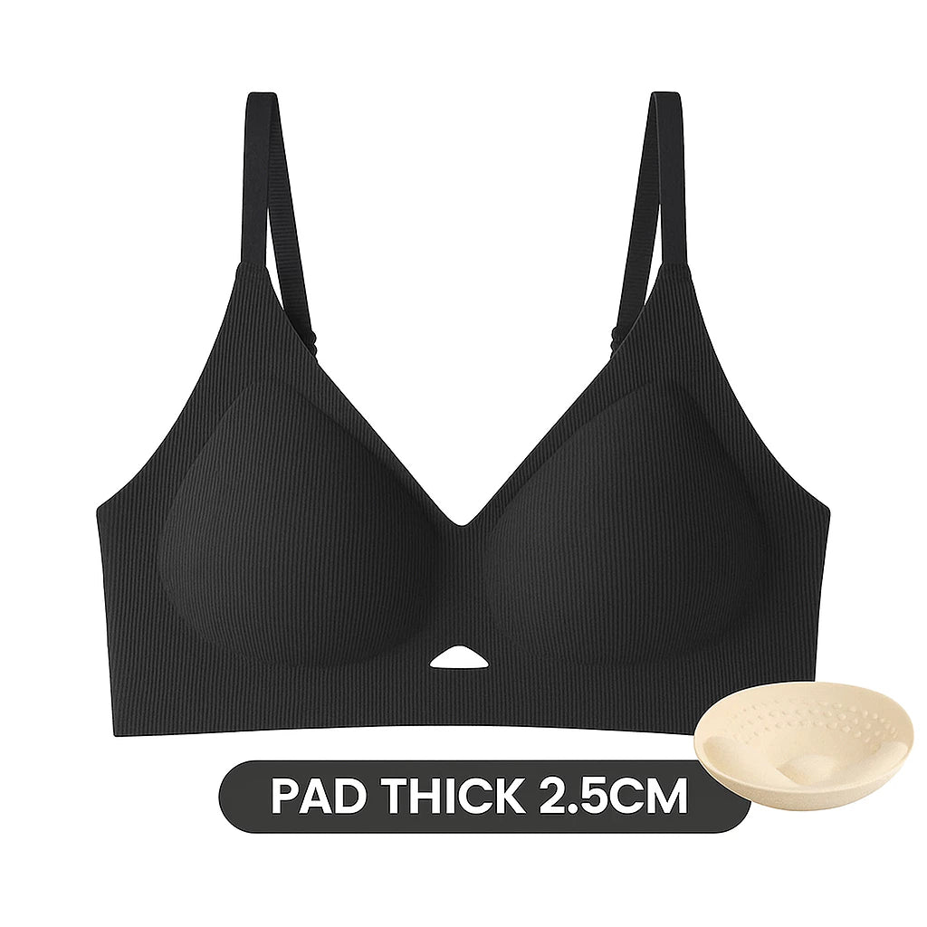 ADORE Women's Seamless Bra, Push Up Bra, 2.5CM Water-Drop Padding, Breathable Design