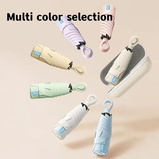 JF New Ultra-Light Mini Umbrella with hook UV Protection Folding Umbrella sunny and rain