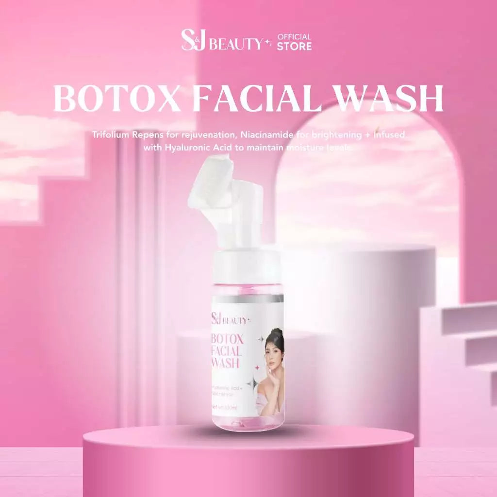 S&J Beauty Botox FaciaL Wash 100mL with Niacinamide, HyaLuronic | FaciaL Foam Wash
