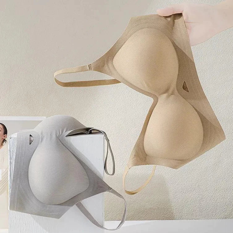 ADORE Women's Seamless Bra, Push Up Bra, 2.5CM Water-Drop Padding, Breathable Design