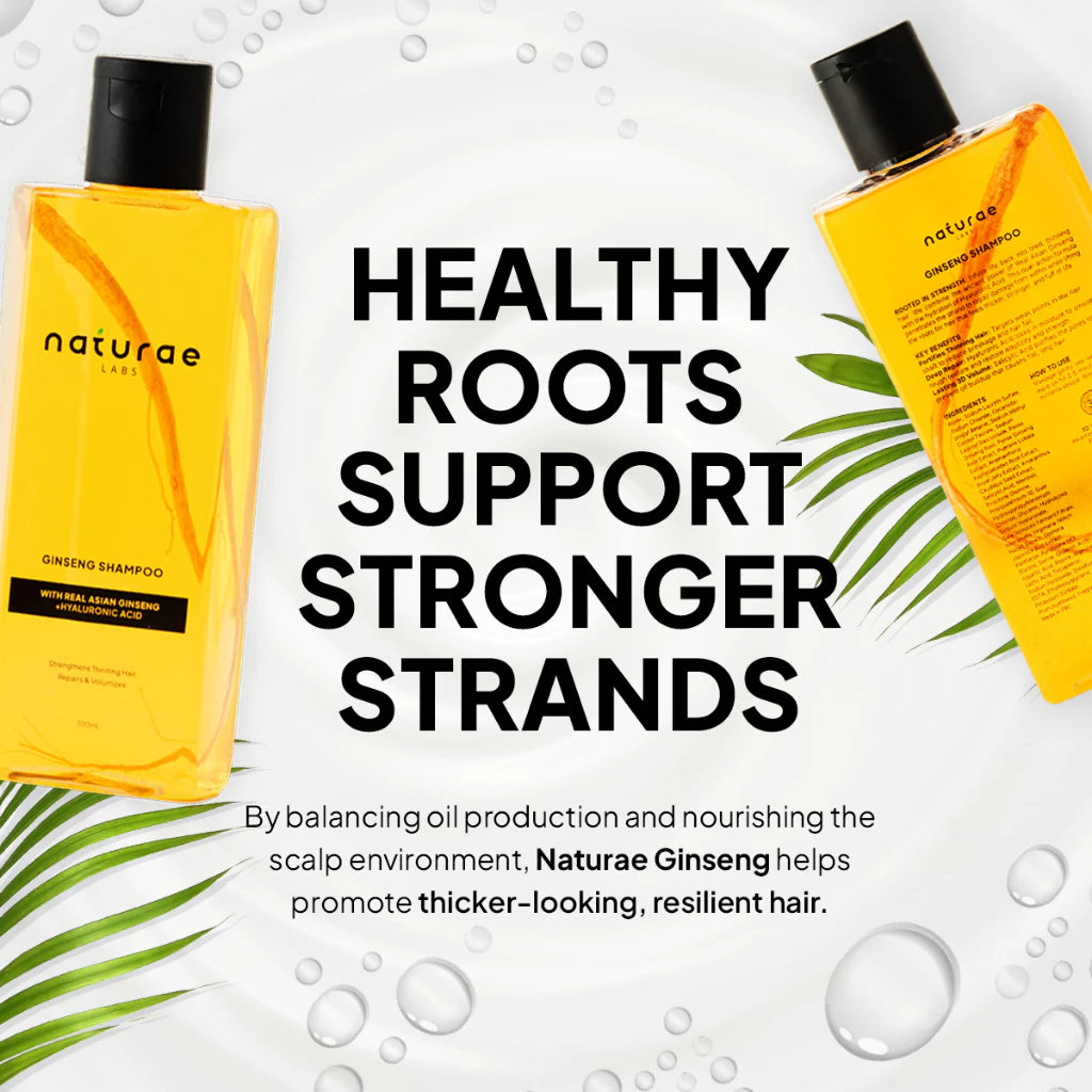 [Naturae] Anti-Hair Fall & Deep Hair Repair Ginseng Shampoo with Real Ginseng, Hyaluronic Acid
