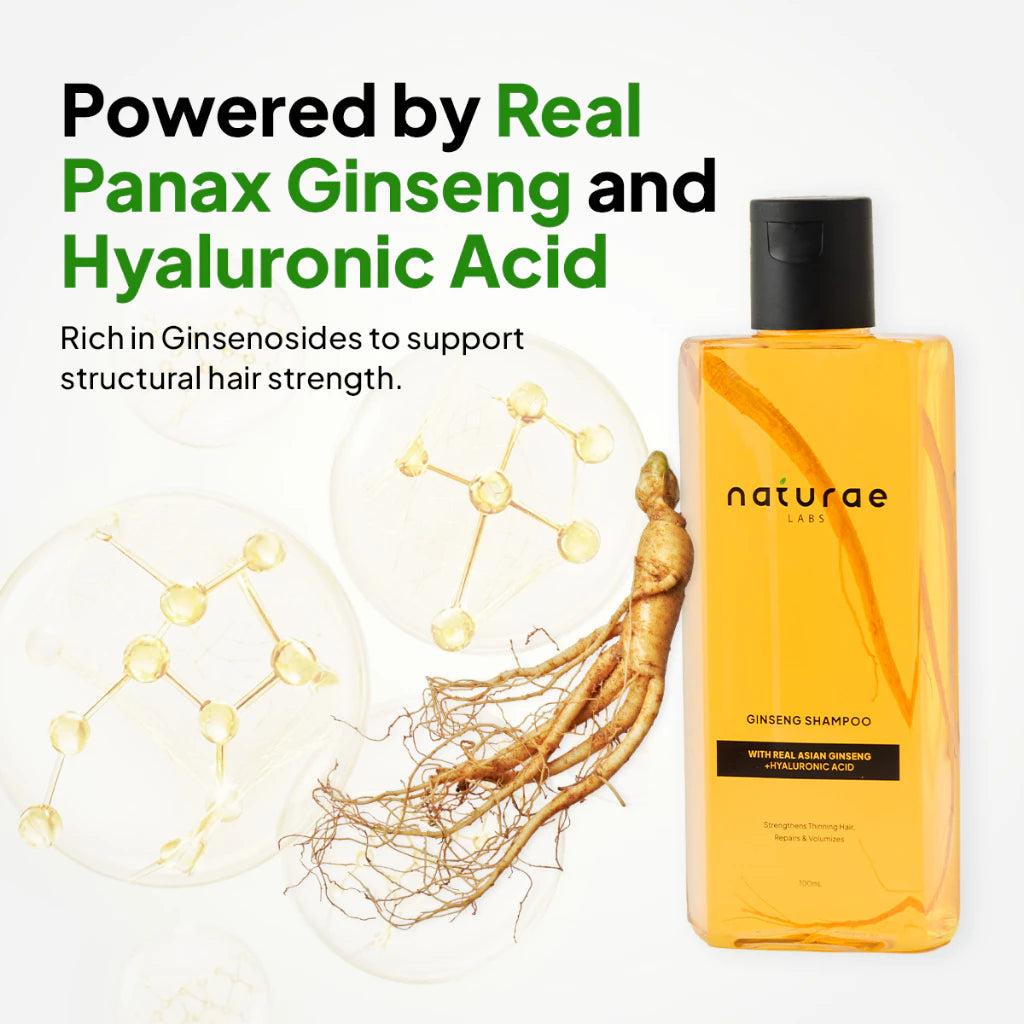 [Naturae] Anti-Hair Fall & Deep Hair Repair Ginseng Shampoo with Real Ginseng, Hyaluronic Acid