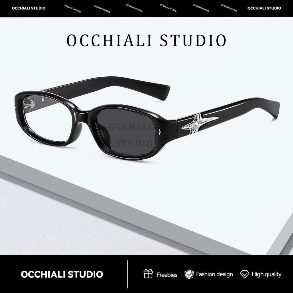 Occhiali Studio 2026 New Fashionable 3 in 1 Anti Radiation Photochromic Grade Eyeglasses Unisex