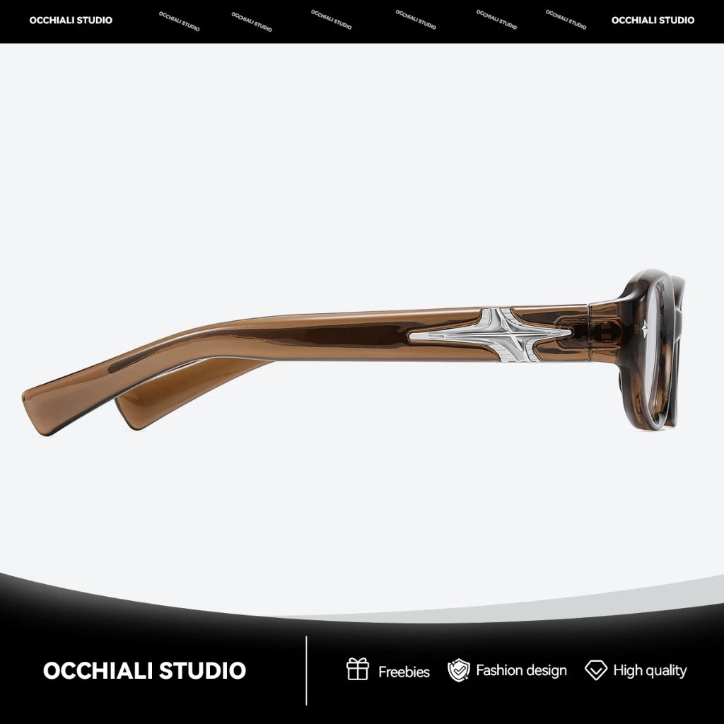 Occhiali Studio 2026 New Fashionable 3 in 1 Anti Radiation Photochromic Grade Eyeglasses Unisex