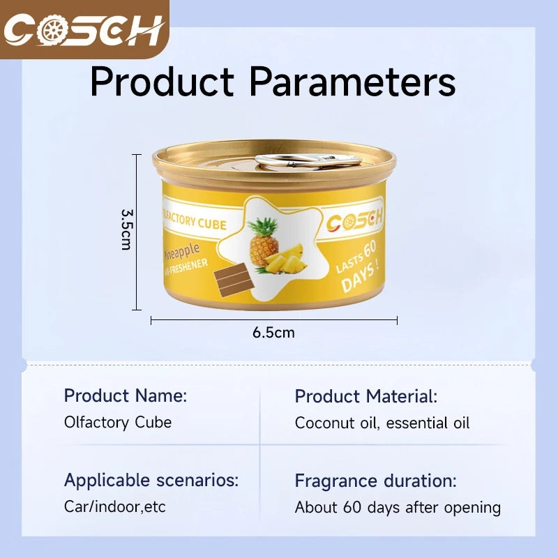 BUY 2 TAKE 1 COSCH Car Air Freshener Coconut Fragrance | Long-Lasting Car Deodorant Safe & Odor Eliminator