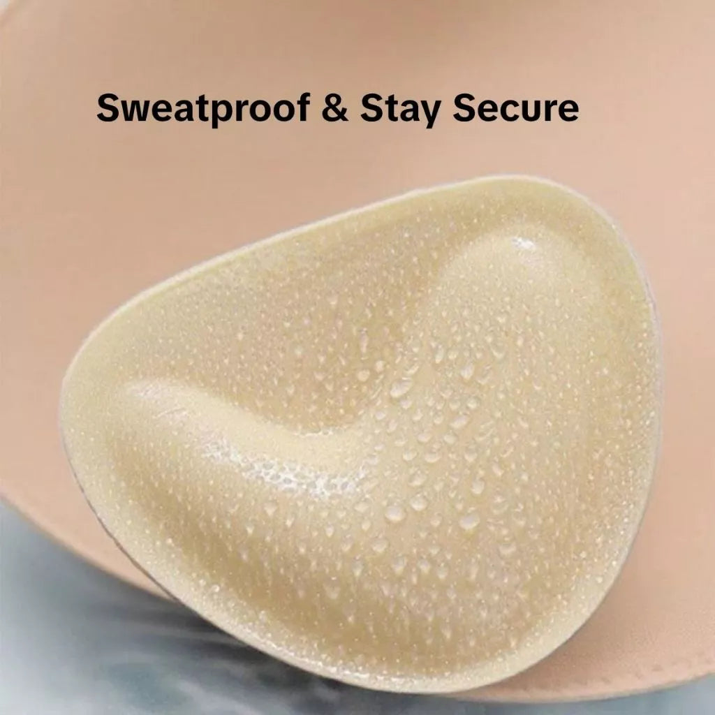 ADORE Sticky Bra Inserts Double Side Adhesive Triangle Pad Thickened Push Up Bra Chest Sticker