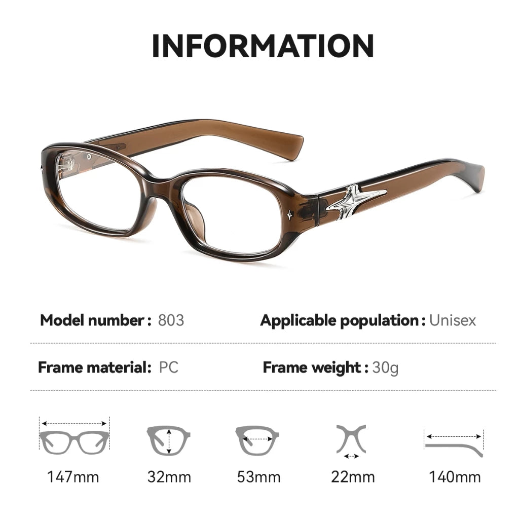 Occhiali Studio 2026 New Fashionable 3 in 1 Anti Radiation Photochromic Grade Eyeglasses Unisex