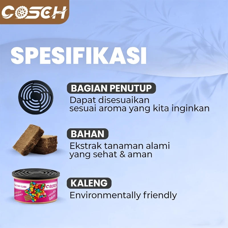 BUY 2 TAKE 1 COSCH Car Air Freshener Coconut Fragrance | Long-Lasting Car Deodorant Safe & Odor Eliminator