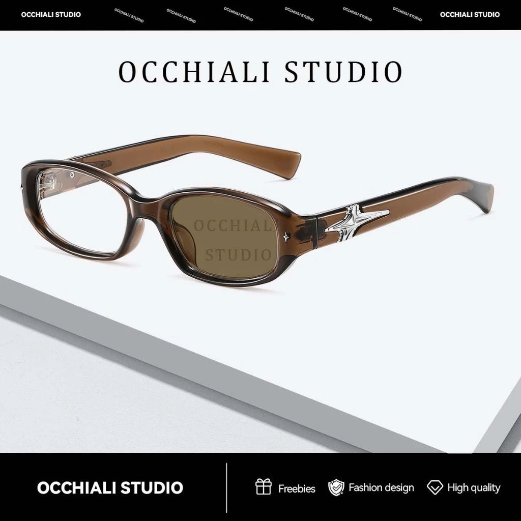 Occhiali Studio 2026 New Fashionable 3 in 1 Anti Radiation Photochromic Grade Eyeglasses Unisex