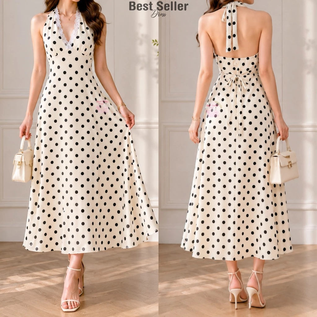 BSD Best Seller Rosalia (XS-XXL) Lace Padded Maxi Dress Casual Womenswear Summer Light Classy Crepe