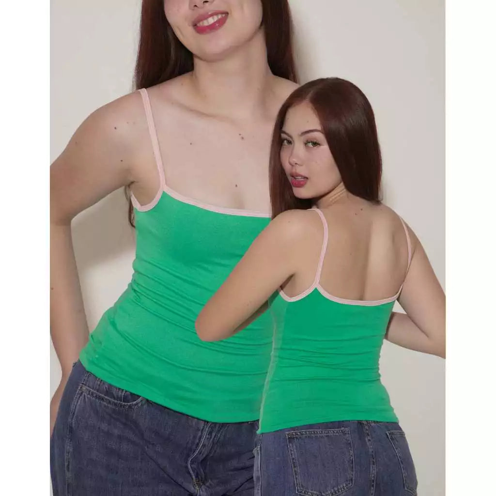 BUY 1 TAKE 1 ERIN PIPER TWO TONED TANK TOP BASIC EVERYDAY WEAR COMFY