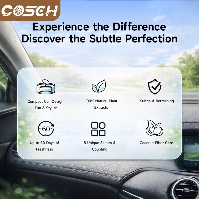 BUY 2 TAKE 1 COSCH Car Air Freshener Coconut Fragrance | Long-Lasting Car Deodorant Safe & Odor Eliminator