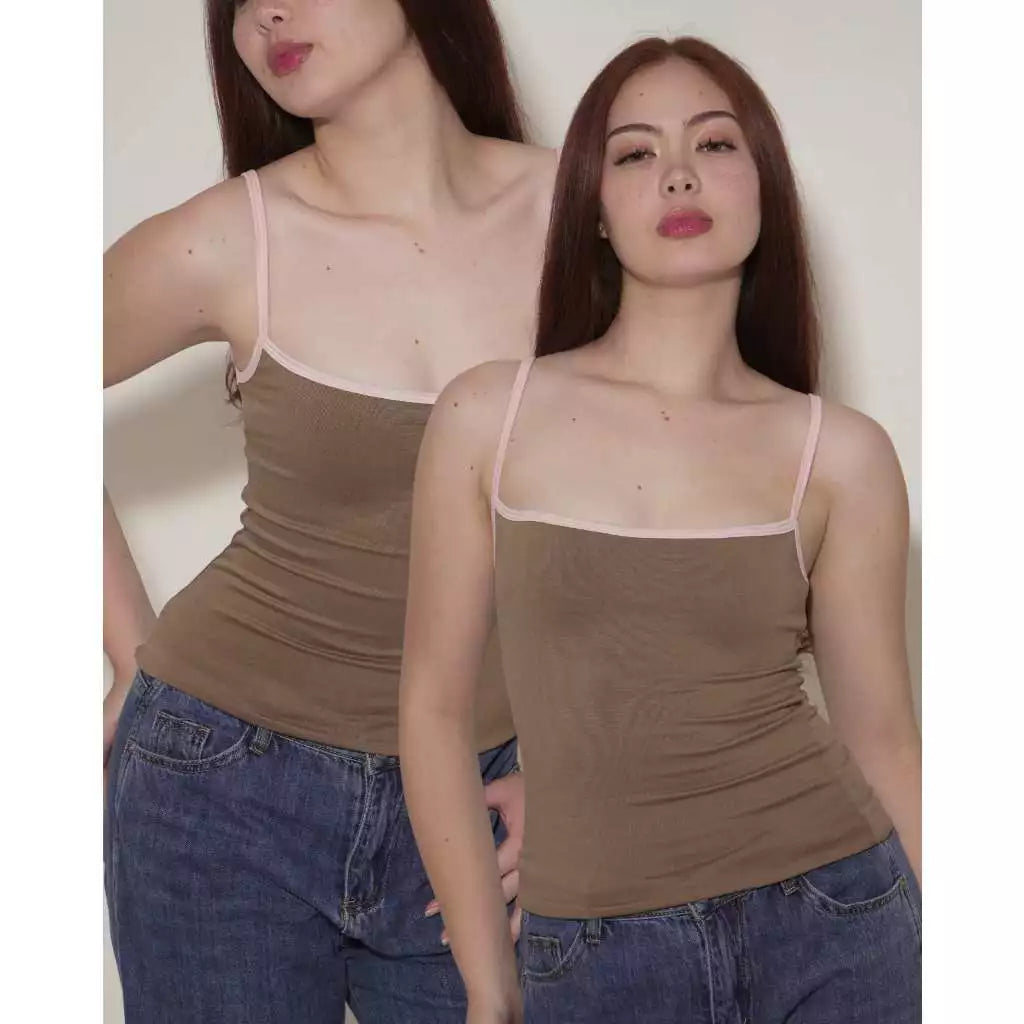 BUY 1 TAKE 1 ERIN PIPER TWO TONED TANK TOP BASIC EVERYDAY WEAR COMFY
