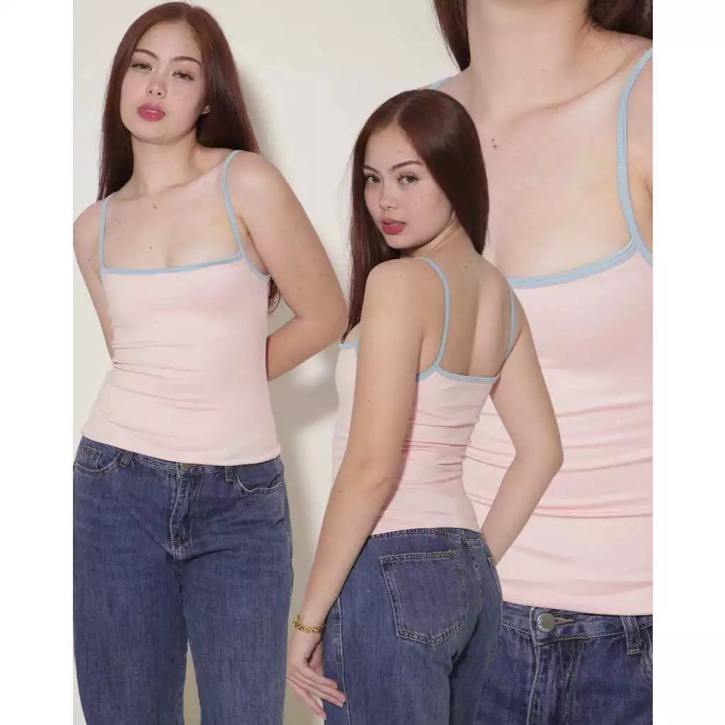 BUY 1 TAKE 1 ERIN PIPER TWO TONED TANK TOP BASIC EVERYDAY WEAR COMFY