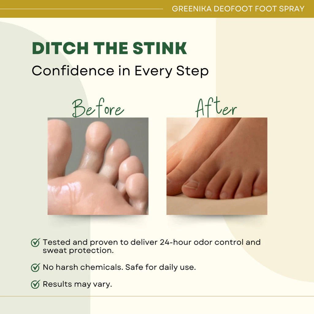 Maximo Trading Greenika DeoFoot Foot Spray Anti Odor Foot Spray Antiperspirant Anti Sweat