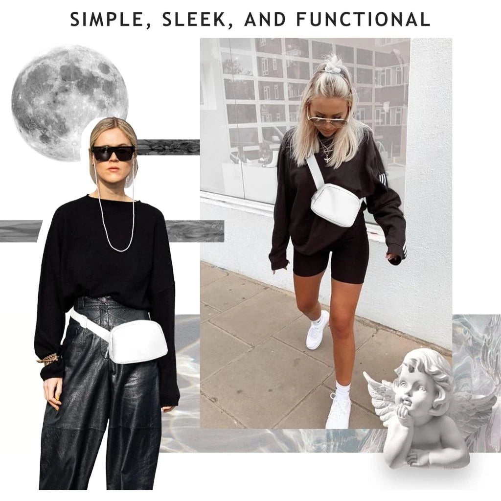 Belt Bag for Men Women Crossbody Fanny Pack & Waist Bag with Adjustable Strap for Outdoors Workout