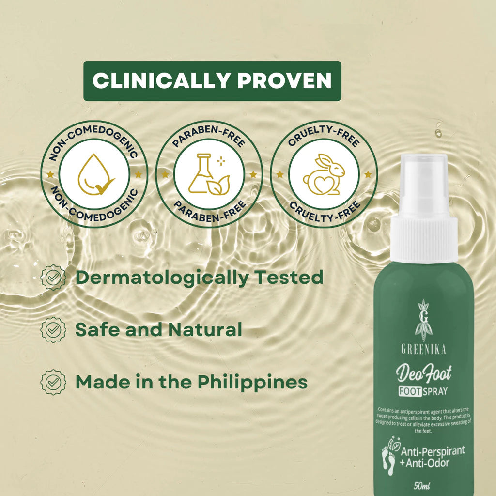 Maximo Trading Greenika DeoFoot Foot Spray Anti Odor Foot Spray Antiperspirant Anti Sweat