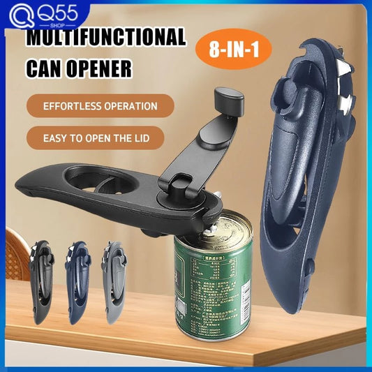 8in1 Can Opener Kitchen Portable Tool Safety Creative Multifunctional Accessorie Beer Bottle Opener