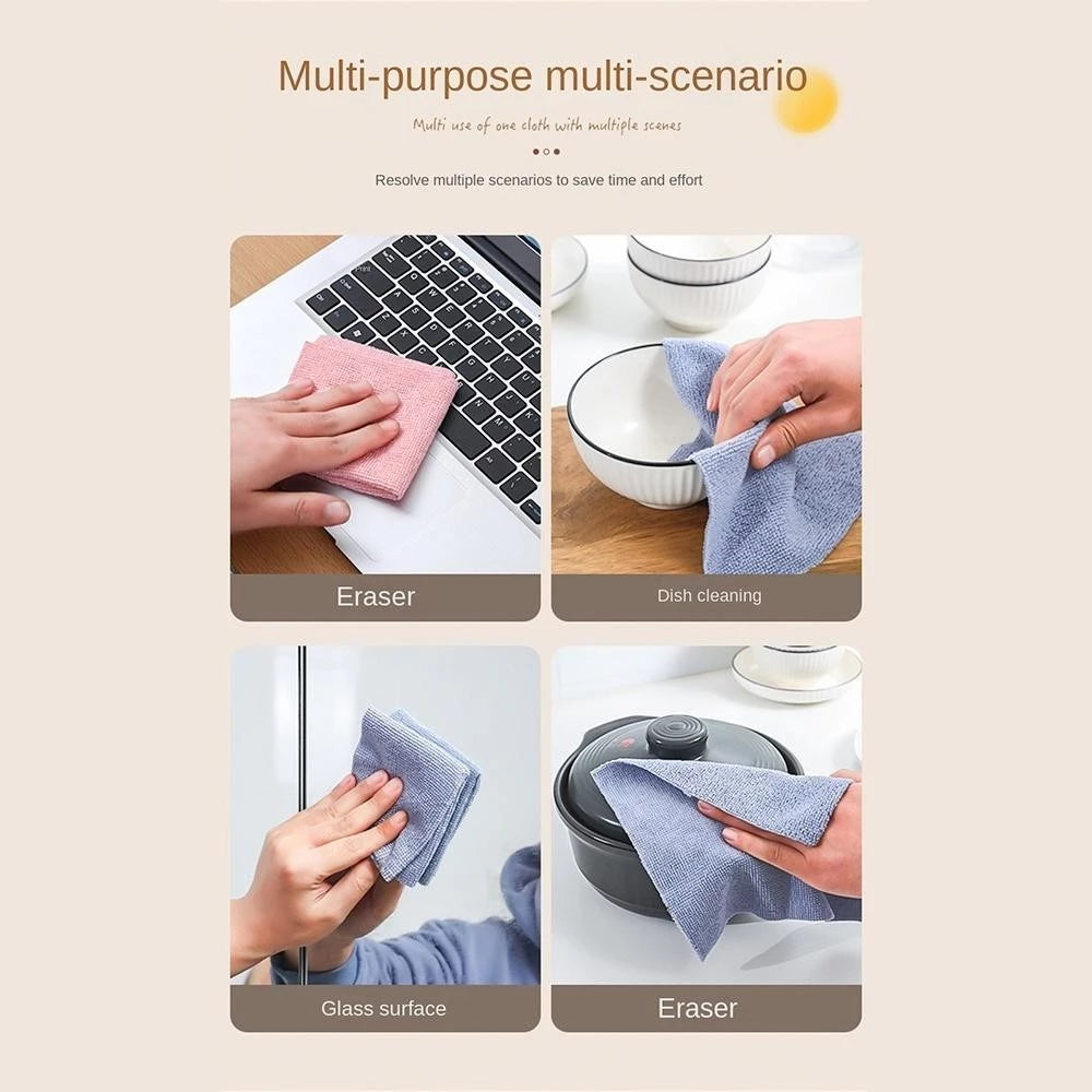 Buy 1 Take 1 Kitchen Microfiber Towel 20PCS per Box Super Absorbent Cleaning Dish cloth Wash Cloth