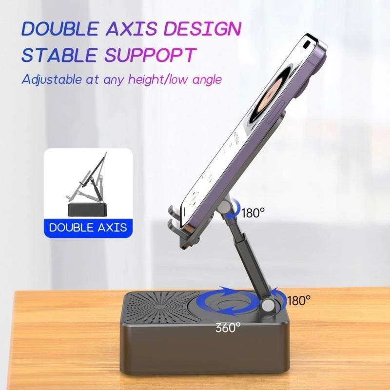 3 in 1 Bluetooth Speaker,Phone Stand with Powerbank!