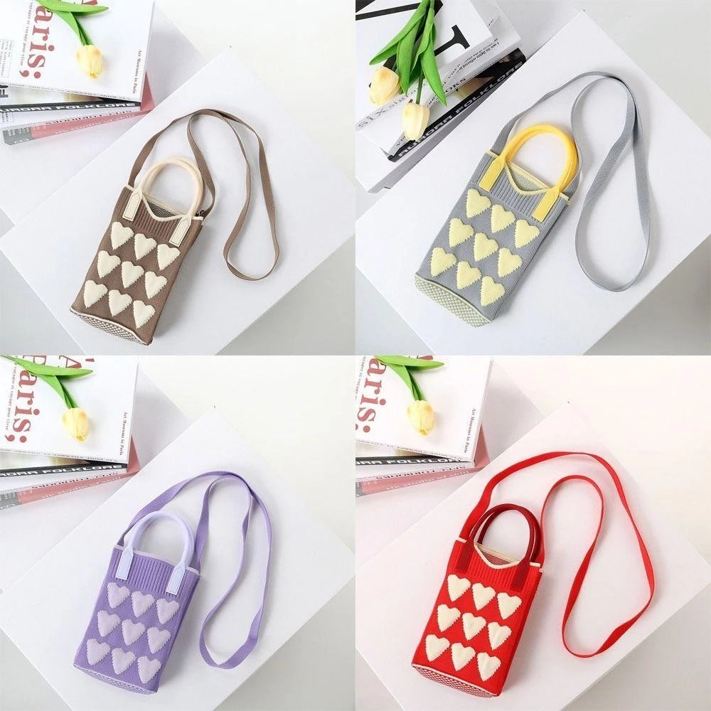 ALDAL Knit Handbag, Mini High-capacity Knot Wrist Bag, Fashion Knit Handmade Shopping Bags Women