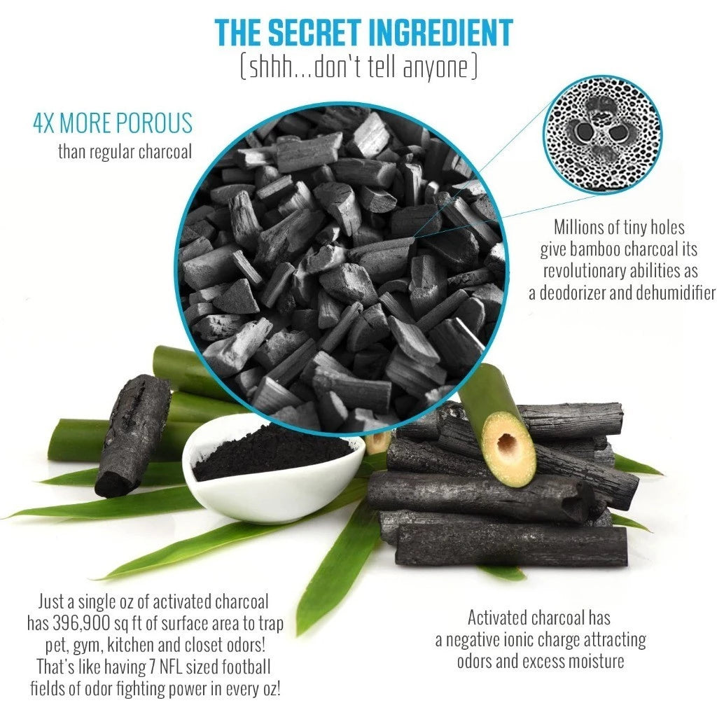 Activated Bamboo Charcoal Bag Odor Remover Air Purifying Bags Car Room Charcoal Deodorant Bag