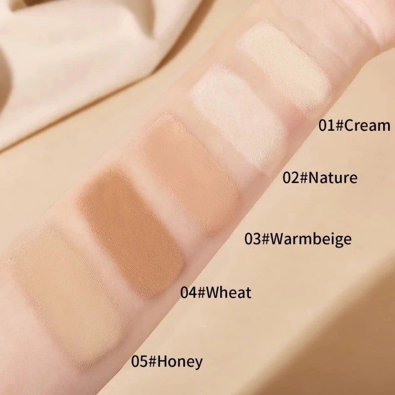 Dual-ended Eraser Foundation Stick 5 Colors Concealer Moisturizing Long Lasting Portable Design