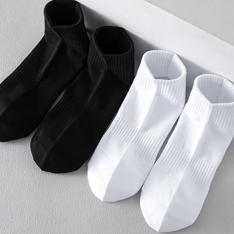 10 PAIRS Pure Cotton Tricolor Deodorant Sports Men's Socks Ankle/Mid-tube/Tall-tube Socks