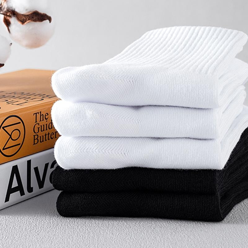 10 PAIRS Pure Cotton Tricolor Deodorant Sports Men's Socks Ankle/Mid-tube/Tall-tube Socks
