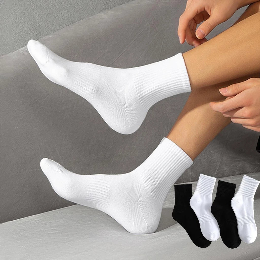 10 PAIRS Pure Cotton Tricolor Deodorant Sports Men's Socks Ankle/Mid-tube/Tall-tube Socks