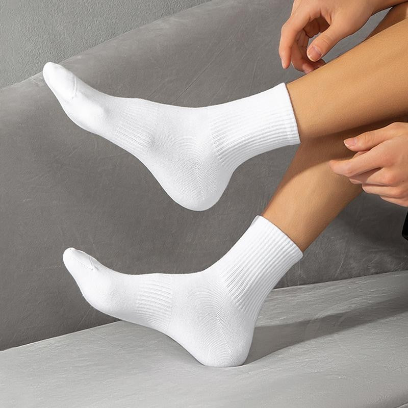 10 PAIRS Pure Cotton Tricolor Deodorant Sports Men's Socks Ankle/Mid-tube/Tall-tube Socks