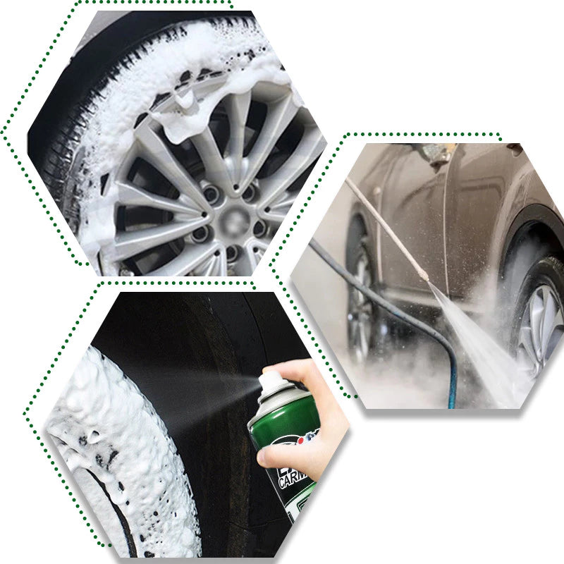 Tire Foam Cleaner Car Tire Black Retreading Maintenance Motor Tire Spray Foam Cleaner Polish 600ML