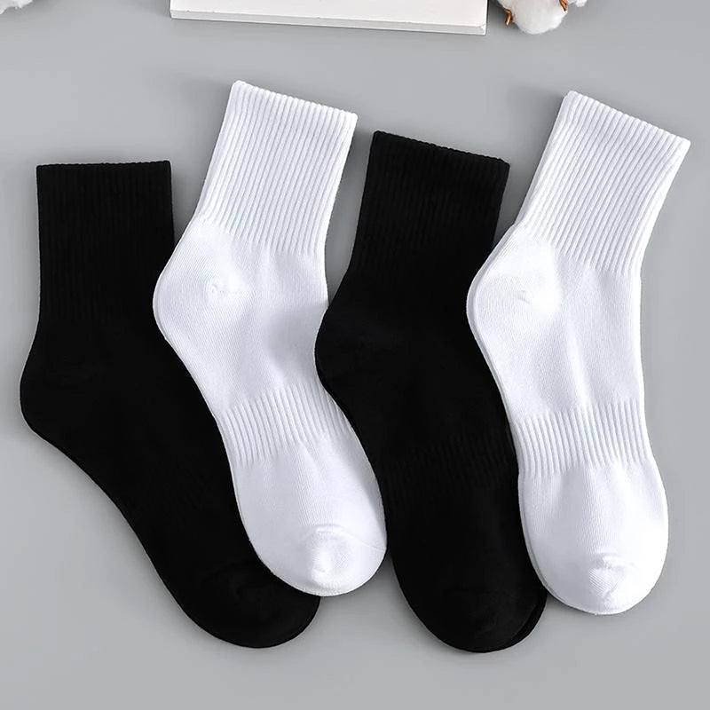 10 PAIRS Pure Cotton Tricolor Deodorant Sports Men's Socks Ankle/Mid-tube/Tall-tube Socks