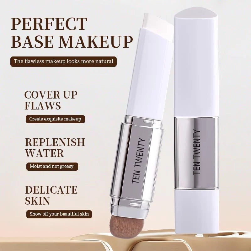 TEN TWENTY 2 in 1 Color Changing Foundation Stick Coverage Lasting Waterproof Makeup Base Concealer