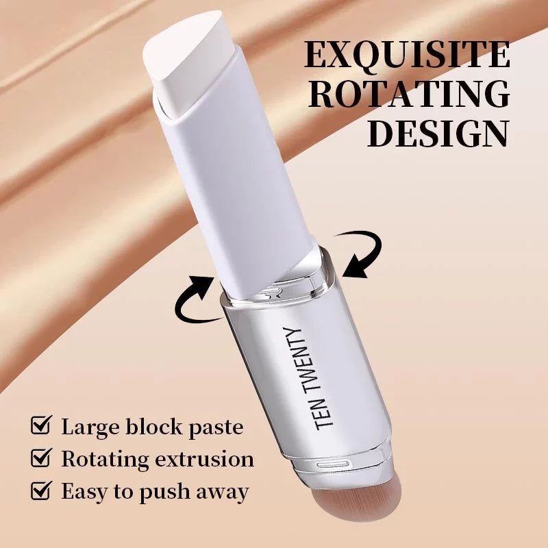 TEN TWENTY 2 in 1 Color Changing Foundation Stick Coverage Lasting Waterproof Makeup Base Concealer