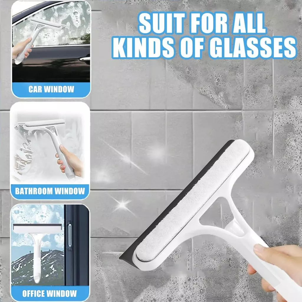 3 in 1 Window Cleaning Scraper,White 3 in 1 Spray Squeegee